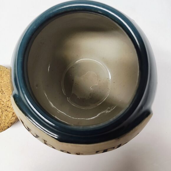 Piggy Bank or Jar w/ Cork Handcrafted Pottery "What The IRS Missed Mi$sed" - Picture 7 of 10
